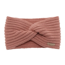 Opaska zimowa damska, różowa, 100% wełniana merino Veka-1