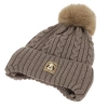 Czapka i komin dla chłopca, zimowy komplet, niebieski, 100% wełniany merino, podszyty bawełną, wiązany Virano-4