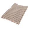 Czapka i komin dla chłopca zimowy komplet, beżowy, wiązany, 100% wełniany merino Kuvo-4