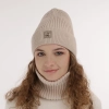 Czapka i komin dla dziewczynki zimowy komplet, różowy Georgina-3